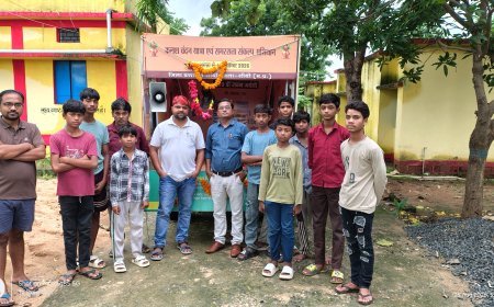 रविदास जयंती पर मड़वास में सामाजिक समरसता रथ यात्रा का किया गया भव्य स्वागत