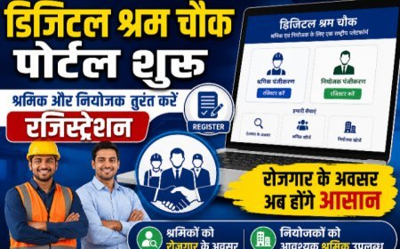 डिजिटल श्रम चौक पोर्टल: श्रमिक और नियोजक तुरंत करें रजिस्ट्रेशन, मिलेगा रोजगार