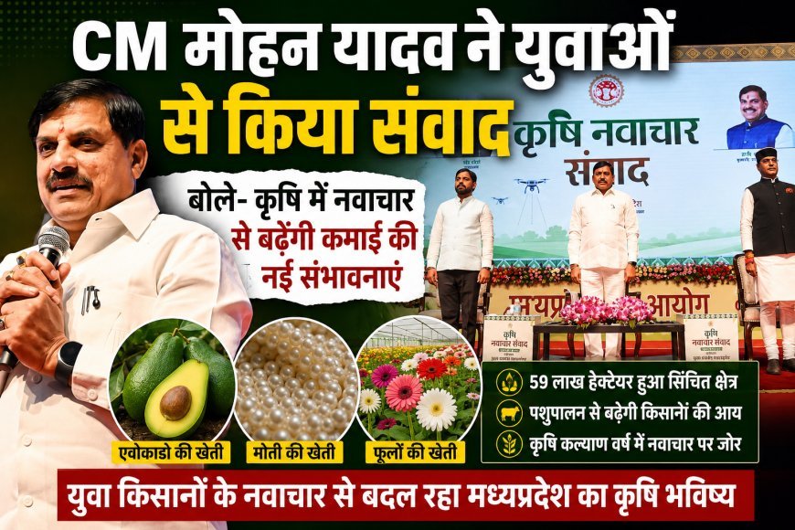 CM मोहन यादव ने युवाओं से किया संवाद, बोले- कृषि में नवाचार से बढ़ेंगी कमाई की नई संभावनाएं