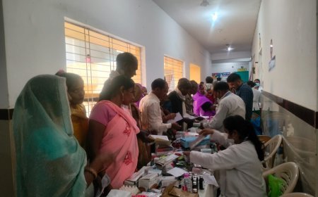 भारी बारिश के बीच अंत्योदय स्वास्थ्य मेले में उमड़ी हजारों मरीजों की भीड़, छोटी पड़ गई अस्पताल