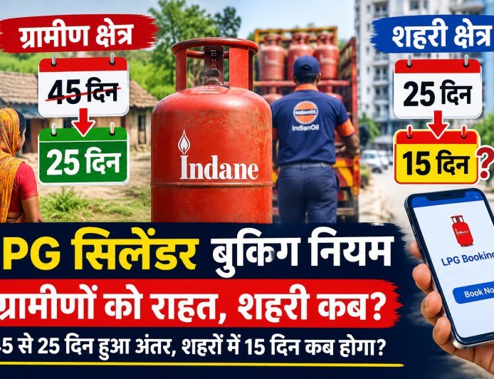 LPG Booking Rules: एलपीजी उपभोक्ताओं को राहत, अब 25 दिन में मिलेगा सिलेंडर