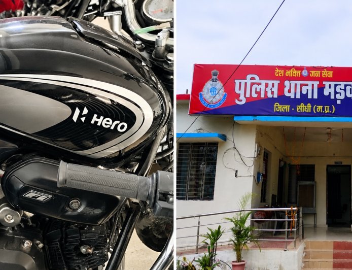 मड़वास बाजार से बीती रात बाइक हुई चोरी,थाना में मामला दर्ज, CCTV में कैद हुए संदिग्ध