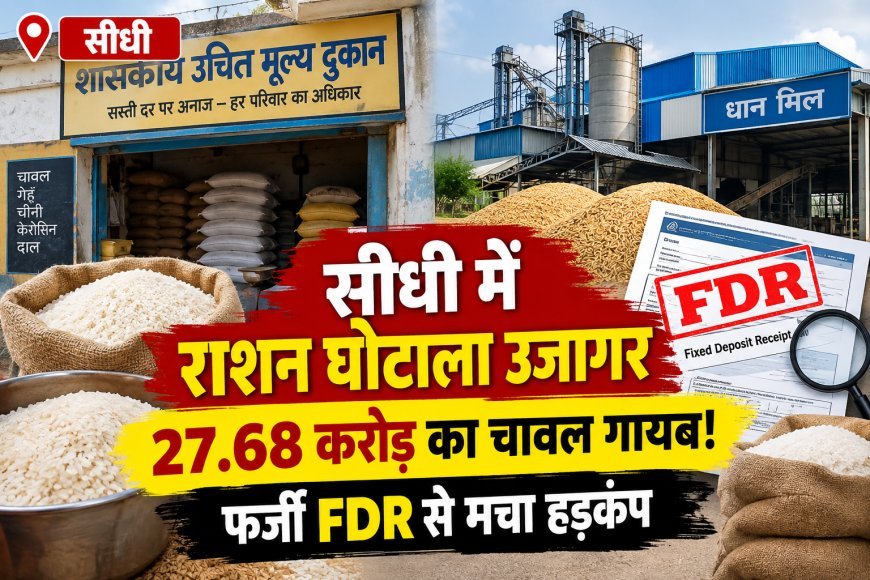 Sidhi News: खाद्यान्न वितरण में गड़बड़ी पर FIR, धान मिलिंग में करोड़ों की अनियमितता, मिलर पर केस दर्ज के निर्देश