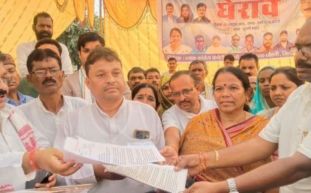 Sidhi News: 13 सूत्रीय मांगों को लेकर कुसमी में कांग्रेस का धरना प्रदर्शन, 15 दिन का अल्टीमेटम