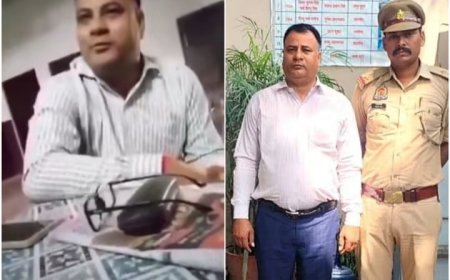 बीमार पत्नी का बहाना बनाकर महिला शिक्षिका पर अनैतिक संबंध बनाने का बना रहा था दबाव, स्कूल प्रबंधक गिरफ्तार,VIDEO वायरल