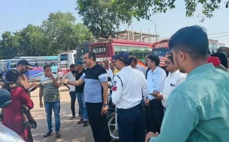 नवीन बस स्टैंड का सीधी कलेक्टर ने किया निरीक्षण,यात्री सुविधाओं, फुटकर व्यापारियों की व्यवस्था को लेकर दिए निर्देश