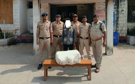 सीधी पुलिस की बड़ी कार्रवाई: 22 किलो गांजा सहित आरोपी गिरफ्तार,NDPS एक्ट के तहत मामला दर्ज