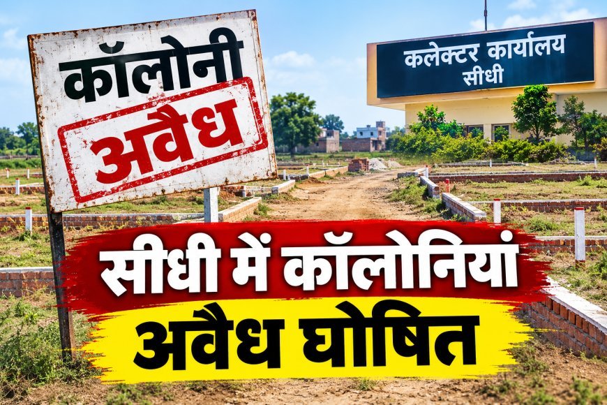 सीधी में तीन अवैध कॉलोनियां घोषित,जिम्मेदारों के खिलाफ प्रकरण दर्ज कराने के निर्देश