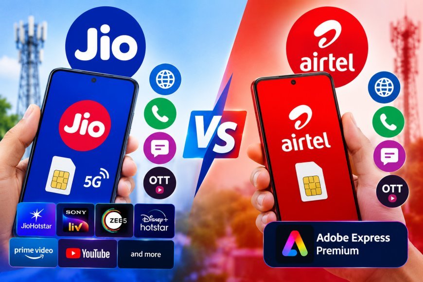 Jio का ₹500 वाला रिचार्ज Airtel पर भारी! सिर्फ ₹12 ज्यादा में 2GB डेली डेटा, अनलिमिटेड 5G समेत कई फायदे